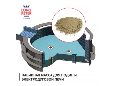 Набивная масса для подины электродуговой печ